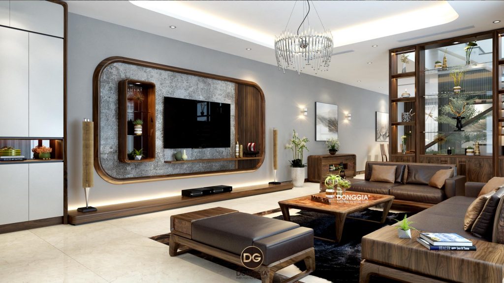 Mẫu thiết kế nội thất phòng khách đẹp, đơn giản, mới nhất năm 2021