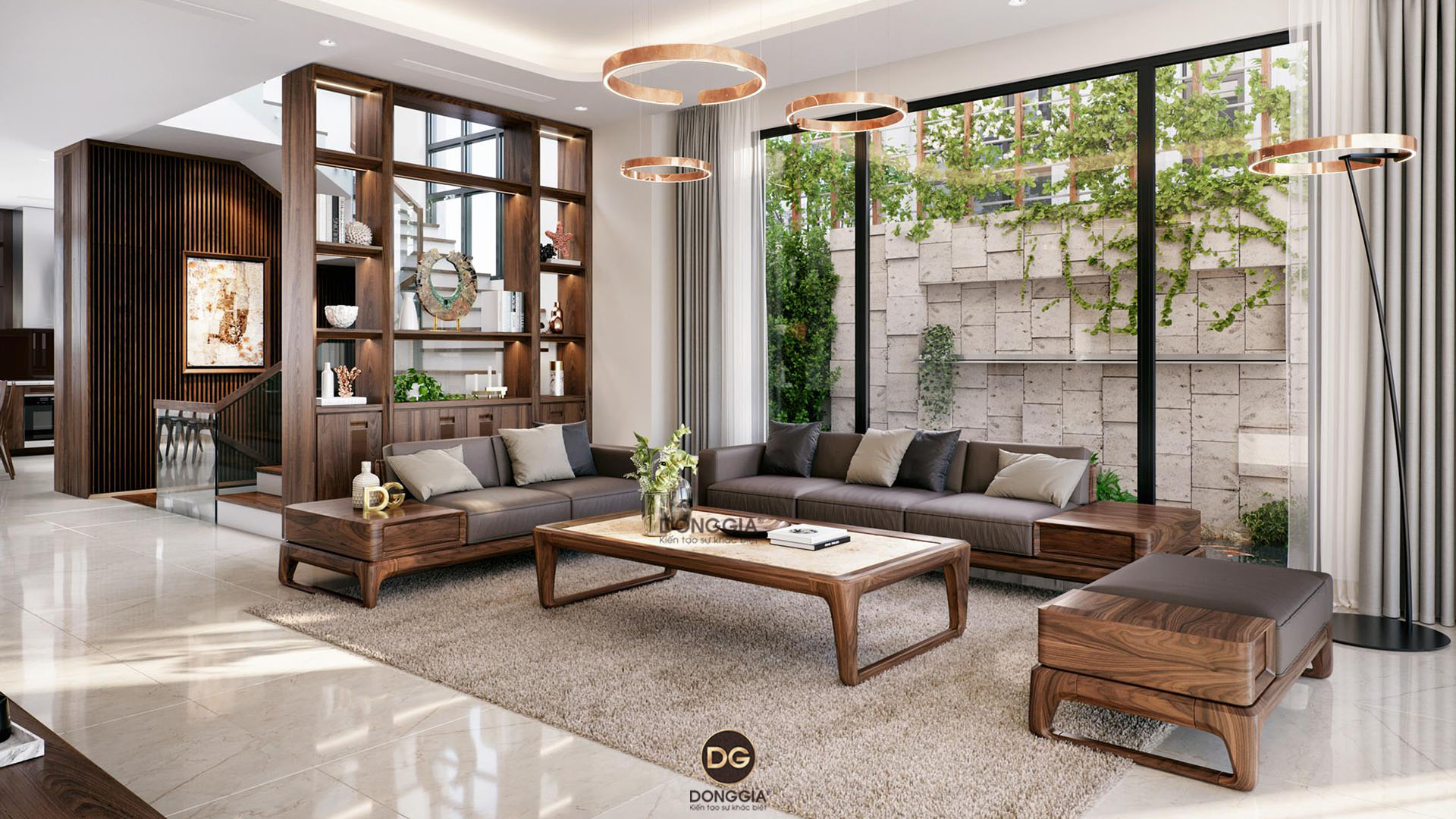 20 ý tưởng thiết kế nội thất phòng khách biệt thự sáng tạo 2021