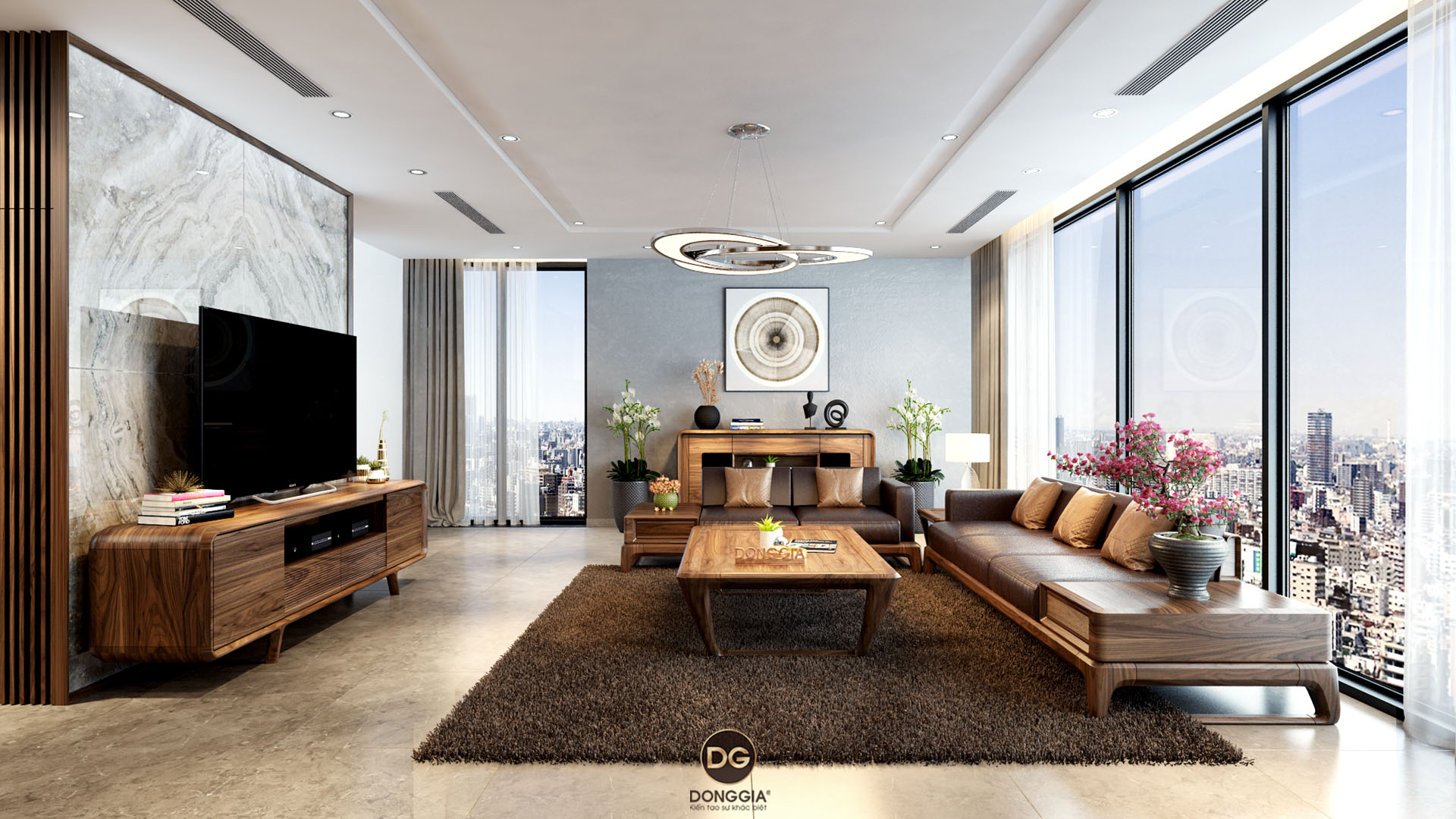 50 Mẫu thiết kế nội thất phòng khách chung cư đẹp nhất