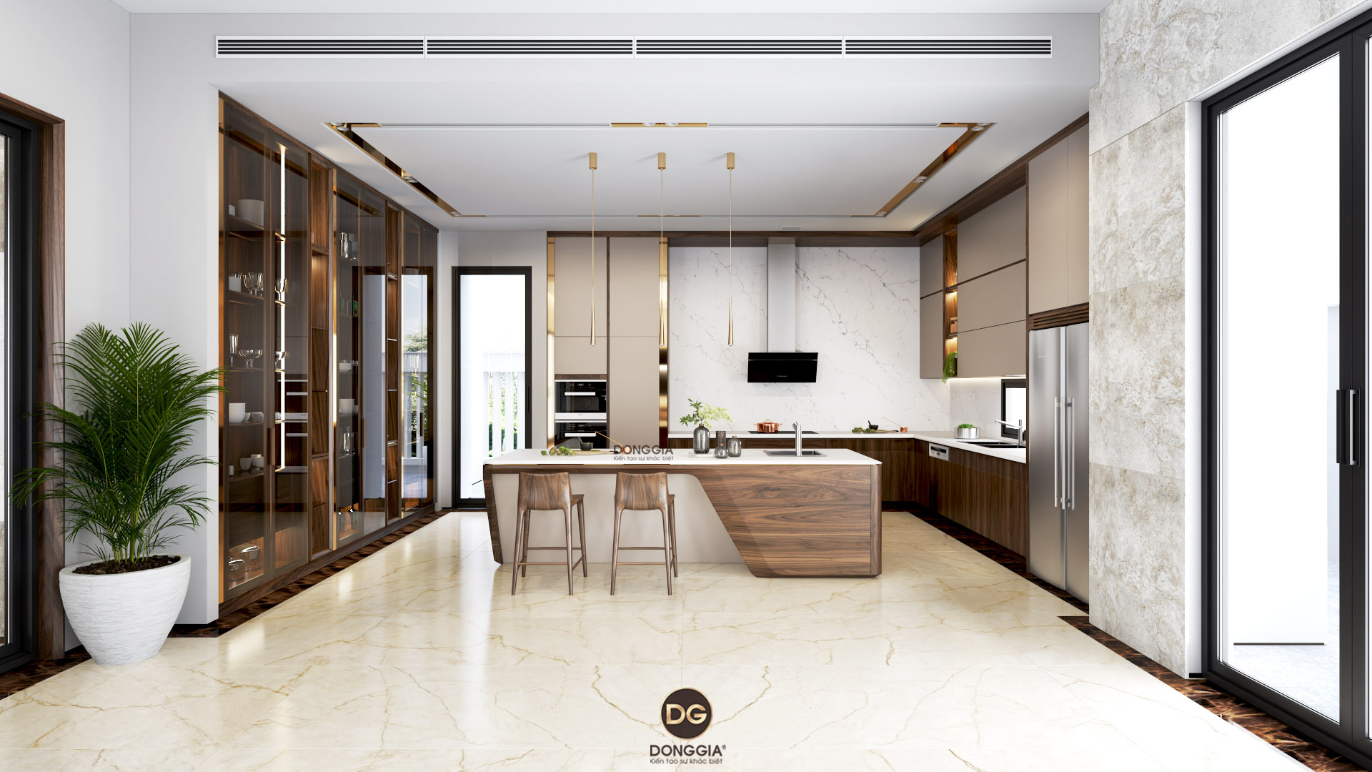 25 Mẫu thiết kế nội thất phòng bếp đẹp, xu hướng 2021