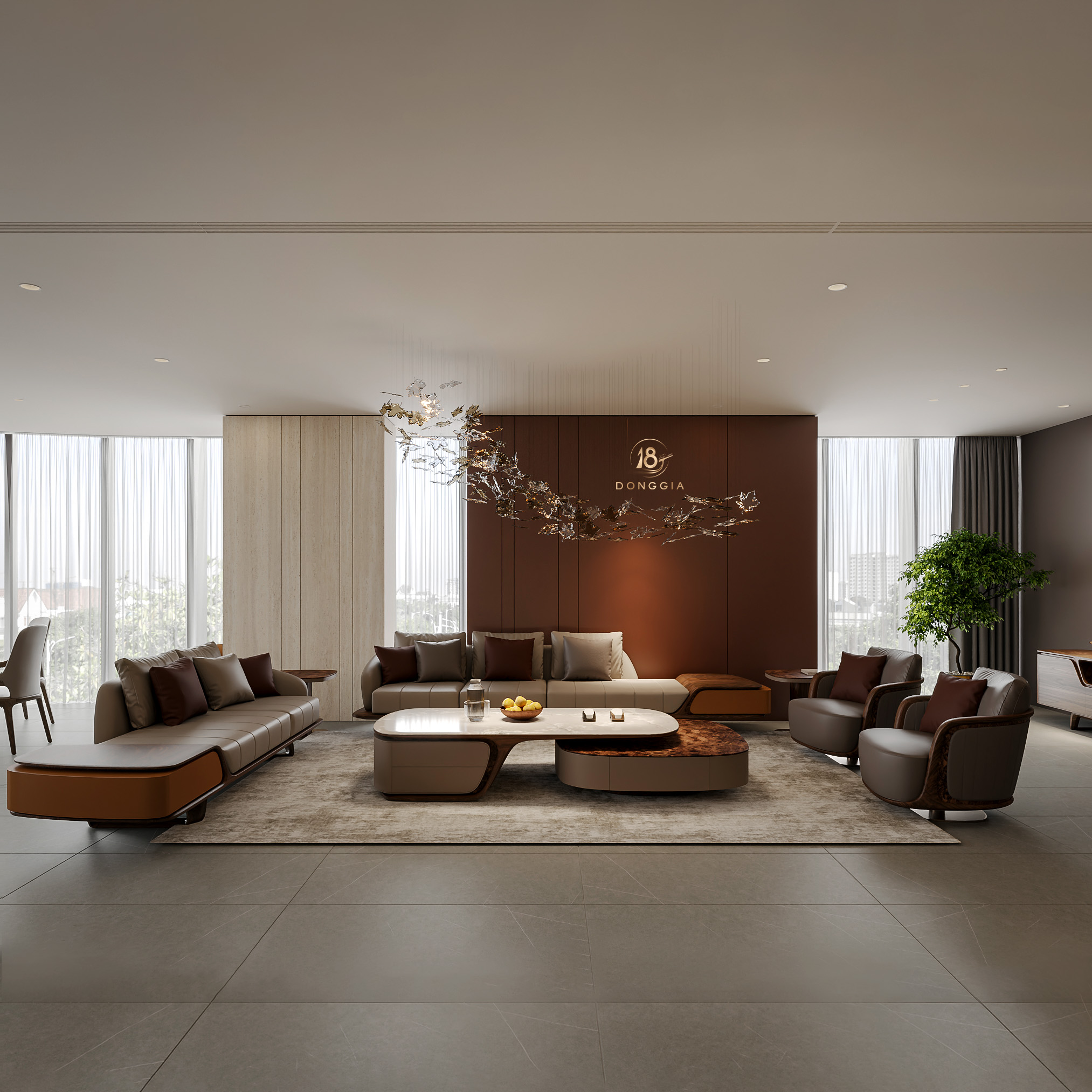 Showroom noi that dong gia 2025